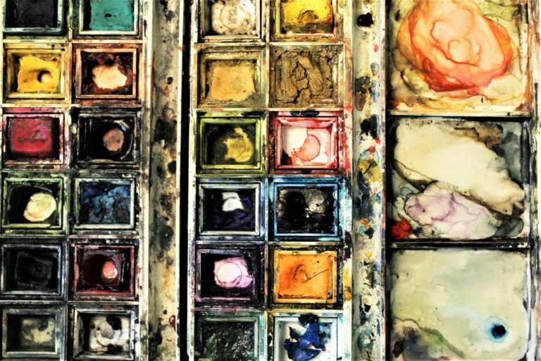 Akvarellskola del ett: Den som har flest prylar när han dör vinner