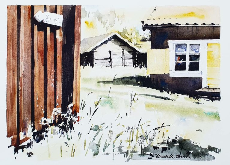 Nya konsttryck med motiv från Lövångers kyrkstad