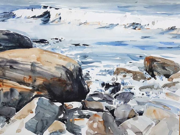 Akvarell av Elisabeth Biström