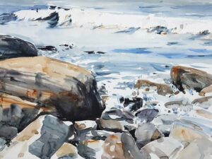 Akvarell av Elisabeth Biström