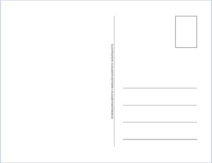 Baksida vykort, Elisabeth Biström