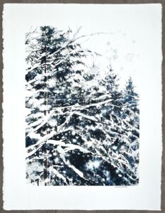 Akvarellen "Inbäddad" av Elisabeth Biström