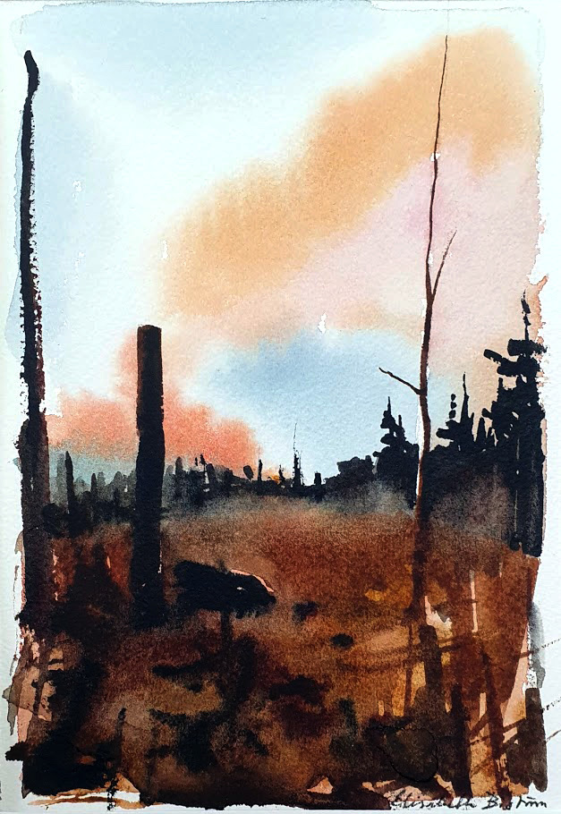 Akvarell Elisabeth Biström