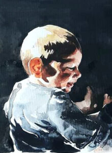 Akvarell Elisabeth Biström