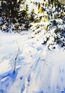 Akvarell av Elisabeth Biström