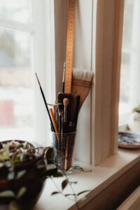 Bild från Elisabeth Biströms ateljé