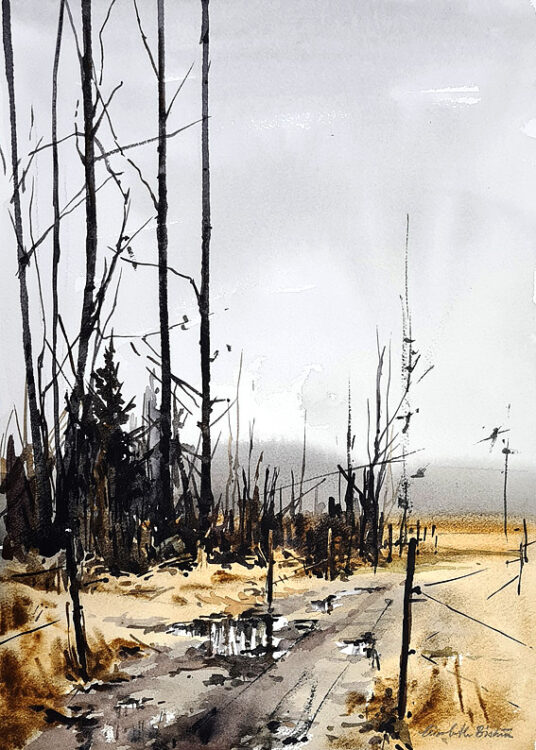 Akvarell av Elisabeth Biström