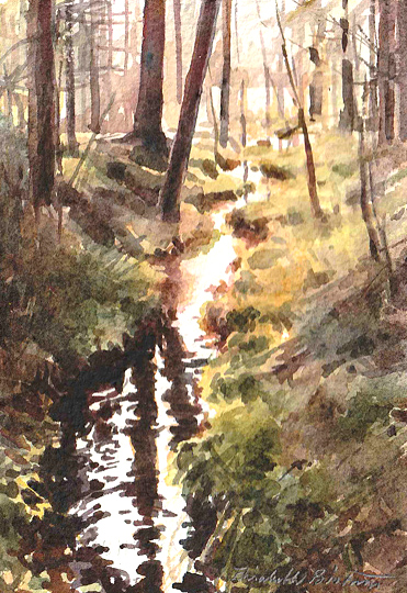 Akvarell Elisabeth Biström