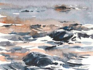 Målning av akvarellkonstnär Elisabeth Biström