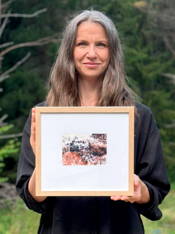 Akvarell, "Skwitter I", Elisabeth Biström