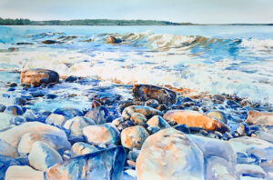 Akvarell "Brusa upp", Elisabeth Biström