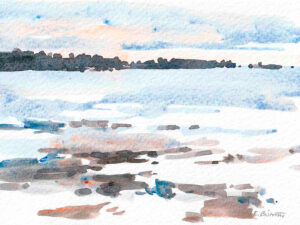 "Enkla dagar", akvarell Elisabeth Biström