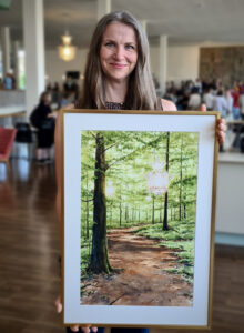 Akvarell av Elisabeth Biström, till Malmö Opera