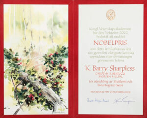 Nobeldiplom Barry Sharpless, by Elisabeth Biström